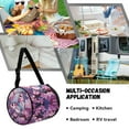thumbnail image 5 of ZIATUBLE Butterfly Hanging Paper Towel Case Cherry Blossom Toilet Paper Roll Dispenser Stain Resistant Paper Dust Cover Storage Bag Universal Carrying and Storage Case Paper Pouches, 5 of 7