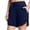 Navy, variant on TOWED22 Swim Shorts For Women Women Suit Shorts Waisted Swim Drawstring Bottoms Swimsuit High Boy Shorts Plus Size Swim Shorts,Navy