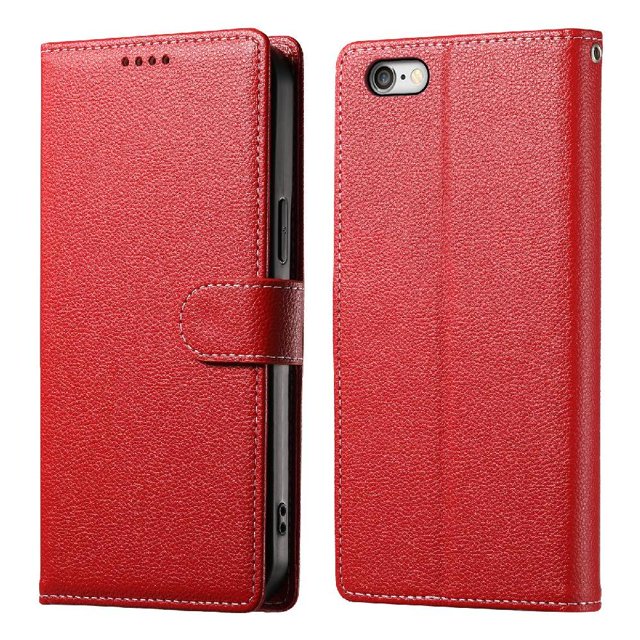Funda para FOXDOCK iPhone 6 Plus – Cuero Premium, 3 ranuras para tarjetas, Protección contra impactos