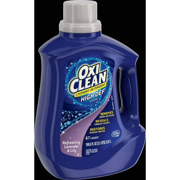 OxiClean Refreshing Lavender + Lilly Liquid Laundry Detergent, 100.5 fl