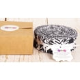 thumbnail image 5 of Soimoi 40Pcs Geometric Print Precut Fabrics Strips Roll Up 1.5 inches Cotton Jelly Rolls For Quilting - White & Black, 5 of 9