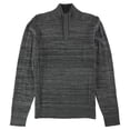 thumbnail image 1 of Alfani Mens Solid Quarter-Zip Pullover Sweater, Black, Small, 1 of 2