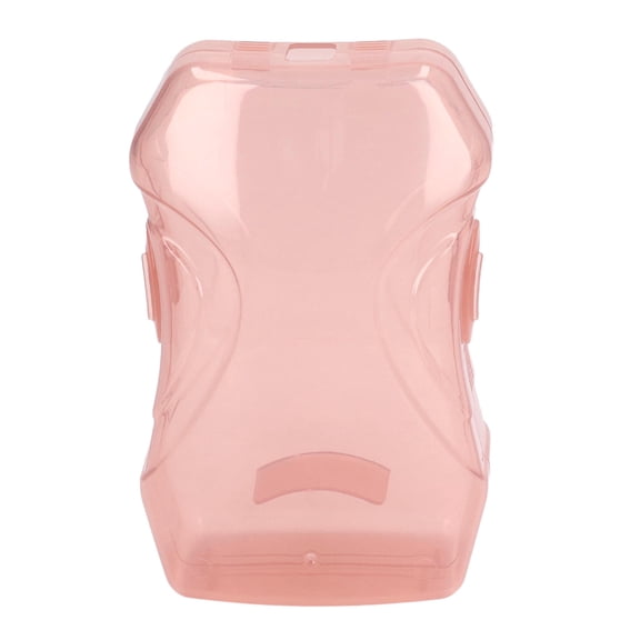 LAZIOEGR Portable Baby Food Pouch Holder (1-Pack) - Compact, Spill-Proof, Reusable PP Feeding Stand for Pouches, Yogurt Bags & Juicing Boxes, Pink