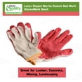 thumbnail image 3 of [200 Pack] Latex Dipped Nitrile Coated Work Gloves Small - String Knit Cotton Coated Work Safety Gloves Great for Construction, Warehouse, Home, Landscaping, Moving, Mechanic Cotton Disposable Gloves, 3 of 7