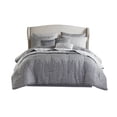 thumbnail image 3 of JERFIT 10-Piece California King Comforter & Quilt Set with Metallic Jacquard, Grey Bedding Ensemble for All-Season Luxury, 3 of 10