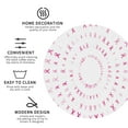 thumbnail image 4 of Balery 4 Pcs Breast Cancer Awareness (4)Leather Coasters Set, Drink Table Cup Coasters For Living Room Kitchen Coffee Decor, 4 of 9