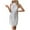 #158-White, variant on Taylonsss Womens Sequin Tie Belt Sleeveless Halter Neck Mini Dress Party Evening Outfit