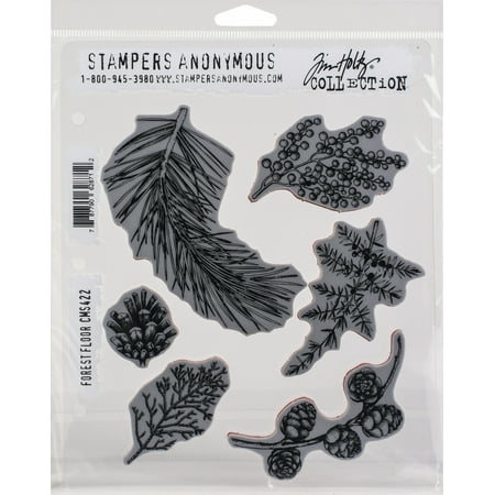 UPC: 0787790628712 | Tim Holtz Cling Stamps 7 X8.5 -Forest Floor