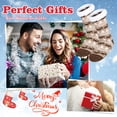 thumbnail image 6 of FOCUSSEXY Womens Fuzzy Socks with Grips Non Slip Slipper Socks Cozy Christmas Gift Warm Fluffy Gripper Socks 4 Pair, 6 of 7