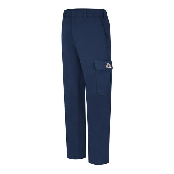 Bulwark Cargo Pocket Work Pants-EXCEL FR® ComforTouch - Odd Sizes PLC2ODD Navy - 29I 33W