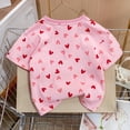 thumbnail image 3 of Aofany Baby Toddler Girls Printed T Shirt 6Months-8Years Short Sleeve Crew Neck Summer Tops Tees for Casual Daily, 3 of 8