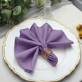 thumbnail image 6 of Efavormart Cloth Napkins Set of 5, 20x20  Inch Violet Seamless Dinner Napkins, Washable Linen Table Napkin Cloth with Hemmed Edges for Weddings, Party and Banquet, 6 of 11