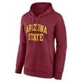 thumbnail image 2 of Women's Maroon Arizona State Sun Devils Arch Pullover Hoodie, 2 of 3