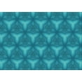 thumbnail image 1 of Ahgly Company Indoor Rectangle Patterned Dark Cyan Green Area Rugs, 3' x 5', 1 of 6