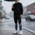 thumbnail image 4 of Fundas Altas Desechables para Botas de Lluvia de una Sola Pieza, Cubrezapatos de Plástico Grueso E Impermeable, Protector Duradero para Zapatos de Exterior para Trabajo en el Jardín, Caminatas, 4 of 7