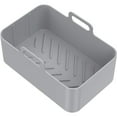 thumbnail image 4 of Silicone Pot for Ninjas Dual Air Fryer Reusable Silicone Air Fryer Liner Easy Cleaning Food Safe Air Fryer Accessories Air Fryer Rack Accessories for Air Fryer Oven Microwave, 4 of 4