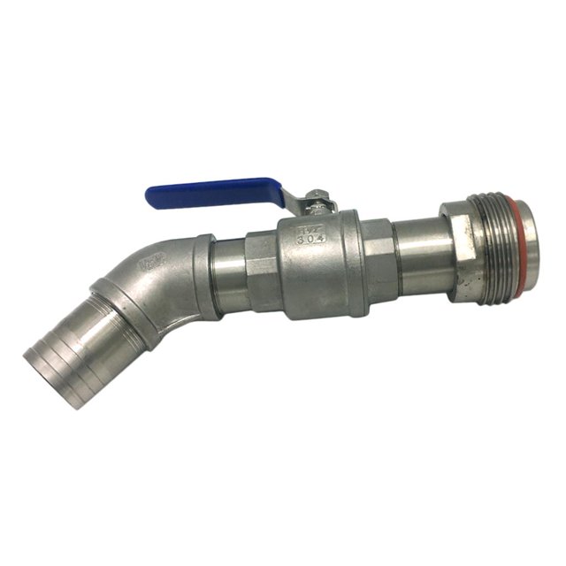 Adaptador de Tambor Barril de Aceite Válvula Herramientas Manuales Fontanería - 46mm 46mm Zulema Adaptador de válvula de bola