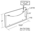 thumbnail image 3 of Azar Poly Single-Pocket Wall File Clear (250000), 3 of 3
