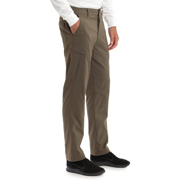 Gerry Men Venture Performance Woven Fleece Lined Stretch Pants (Green,40X30)
