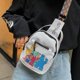 thumbnail image 5 of Bolso Moda mujer pecho bandolera lindo dibujos animados cuero riñonera diario bolso, 5 of 5