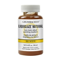 Grumbacher Liquiglaze Natural Painting Medium for Oils, 8 fl. oz. Bottle