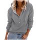 thumbnail image 1 of Moda mujer Casual invierno sólido manga larga botón bolsillo sudadera con capucha Fridja  bvmnju6478, 1 of 6