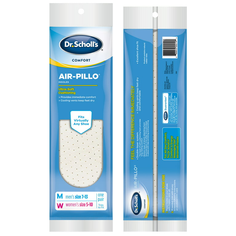 Dr. Scholl's Air-Pillo Shoe Insoles Inserts with Ultra-Soft Cushioning