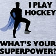 thumbnail image 2 of CafePress - Hockey Superhero - Cute Infant Baby Football Bodysuit, 2 of 3