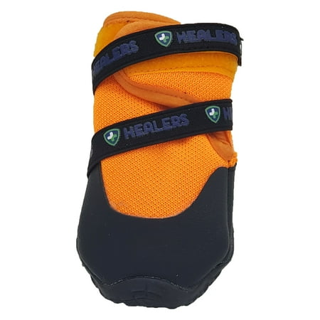 UPC: 0850016560445 | Healers Urban Walkers III Dog Booties – One Pair – Orange – Extra Small