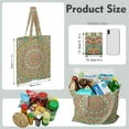 thumbnail image 2 of Ethnic Inspired Sacred Spiritual Foldable Shopping Bag - Eco-Friendly Compact Tote with Artistic Design, 2 of 2