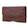 thumbnail image 5 of Brown Horizontal Leather Belt Loop Case is Compatible with Nokia C110 and C300, 5 of 5