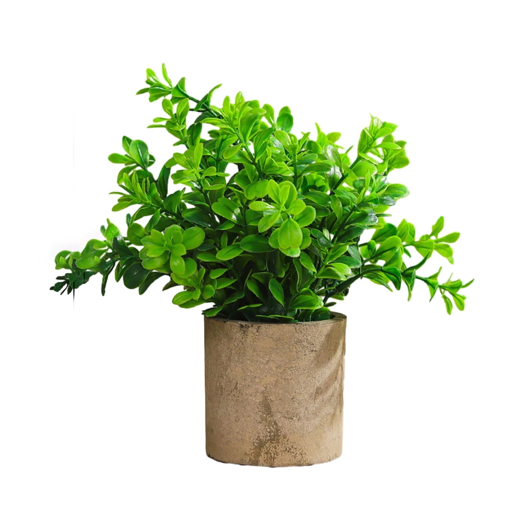 Godderr Artificial Plants Living Room Desktop Simulation Green Bonsai