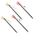 thumbnail image 4 of Supvox Set of 4 Vintage Hair Chopsticks with Tassel Design for Women, Assorted Colors Hair Accessories, 4 of 7