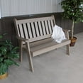 thumbnail image 1 of A &amp; L Furniture Recycled Plastic 4 ft. Traditional English Bench, 1 of 7