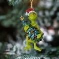 thumbnail image 4 of Grinch Christmas Decorations Grinch Decor the Grinch Stole Christmas Resin Pendant Christmas Tree Decoration, 1PC Christmas Tree Resin Pendant, Christmas Party Supplies, 4 of 8