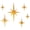 Gold, variant on Mid Century Modern Decor, Mcm Retro 3D Star Art Wall Sculpture, Plastic Starburst Decor, Vintage Celestial Whimsigoth Home Decor Accent. (Set of 6, Silver)