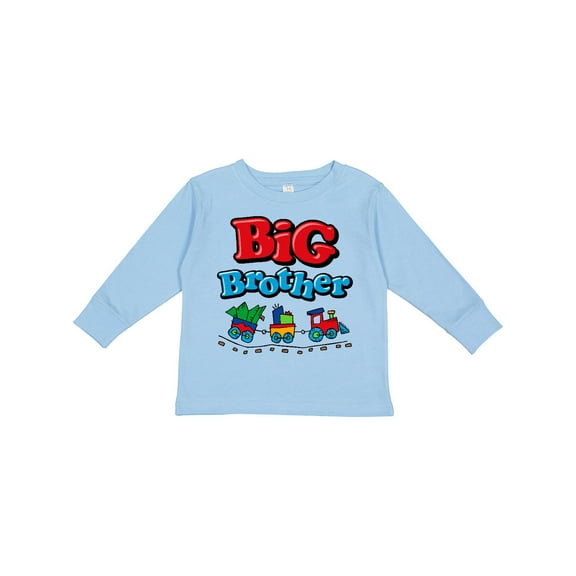 Inktastic Choo Choo Big Brother Boys Long Sleeve Toddler T-Shirt