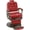 Red, variant on BarberPub Heavy Duty Metal Vintage Barber Chair All Purpose Reclining Hydraulic Pump Salon Beauty Spa Chair Hair Styling Equipment 9218
