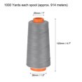 thumbnail image 2 of 1000 Yards 20S/3 All-Purpose Polyester Sewing Thread (Dark Gray), 2 of 5