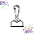 thumbnail image 3 of CHICHUMID 2Pcs Stainless Steel Carabiner Clip Silver Hook for Hiking and Camping Use, 3 of 8