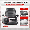thumbnail image 3 of DigMaster US Universal Fold Down Forklift Seat with Adjustable Angle Back and Retractable Safety Belt, 3 of 11