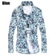 thumbnail image 3 of Camisas florales nuevas de 2024 para hombre, camisas casuales de moda de corte entallado, camisas de vestir de negocios con estampado floral, camisas para hombre, camisas de manga larga, 3 of 4
