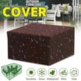 thumbnail image 1 of SZTXJ Table Chair Furniture Cover 180 x 120 x 70 cm, 210D Oxford Fabric Garden Furniture Cover, Waterproof Windproof Snowproof Anti-UV Outdoor, 1 of 5