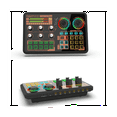 thumbnail image 5 of LEEYNEER Sound Effects Board  Audio Interface  Live Sound Board for PC Microphone  Audio Mixer for Karaoke  Gaming, 5 of 5