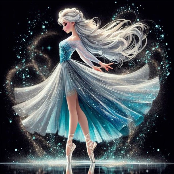Kit de pintura por números sobre lienzo, arte al óleo artesanal, imagen de princesa, decoración del hogar, 40x40cm