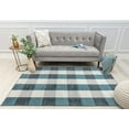thumbnail image 4 of Rugs America Jaelyn JD65A Bedford Check Modern Contemporary Blue Area Rug, 2'6" x 4', 4 of 8