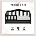 Dream on Me Toddler Day Bed with Storage, Black
