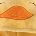 thumbnail image 6 of Hudson Baby Infant Plush Animal Face Bathrobe, Yellow Duck, 0-9 Months, 6 of 9