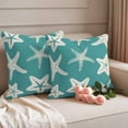 thumbnail image 3 of Outdoor Waterproof Pillow Covers Summer Marine Life Starfish Decorative Throw Pillow Protectors,Pillowcase Cushion Cases for Patio Sofa Garden Couch,18x18in,Pack of 2, 3 of 14