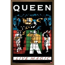 Queen - Live Magic Wall Poster, 14.725" x 22.375", Framed